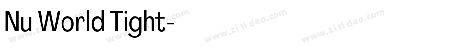 Nu World Tight字体转换